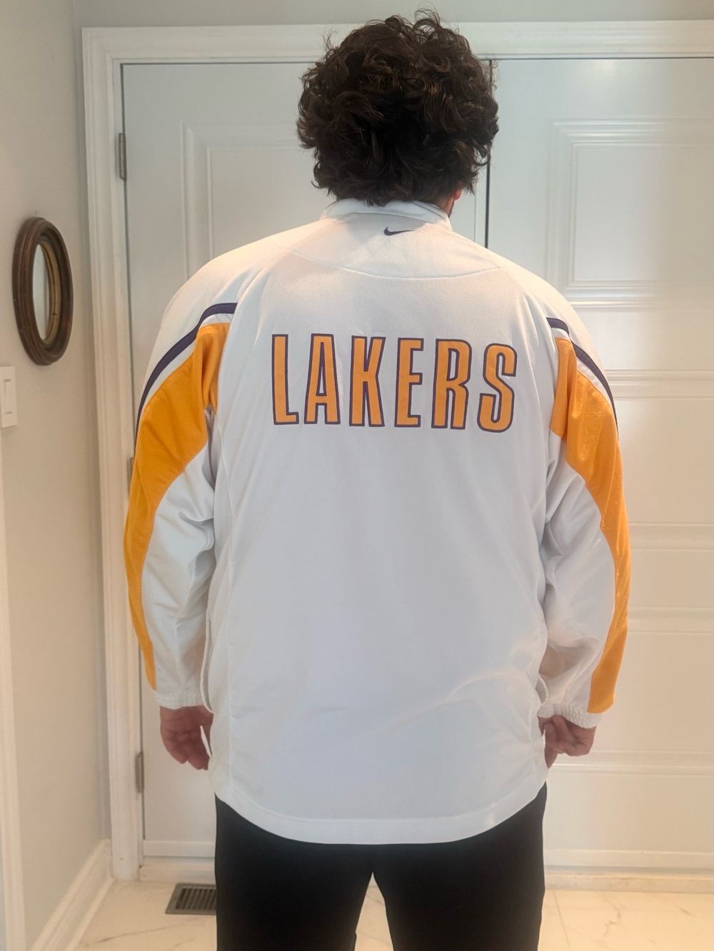 Nike White Los Angeles Lakers Team Jacket